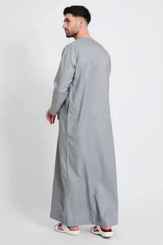 Qamis Premium Emirati - Bleu Dusky